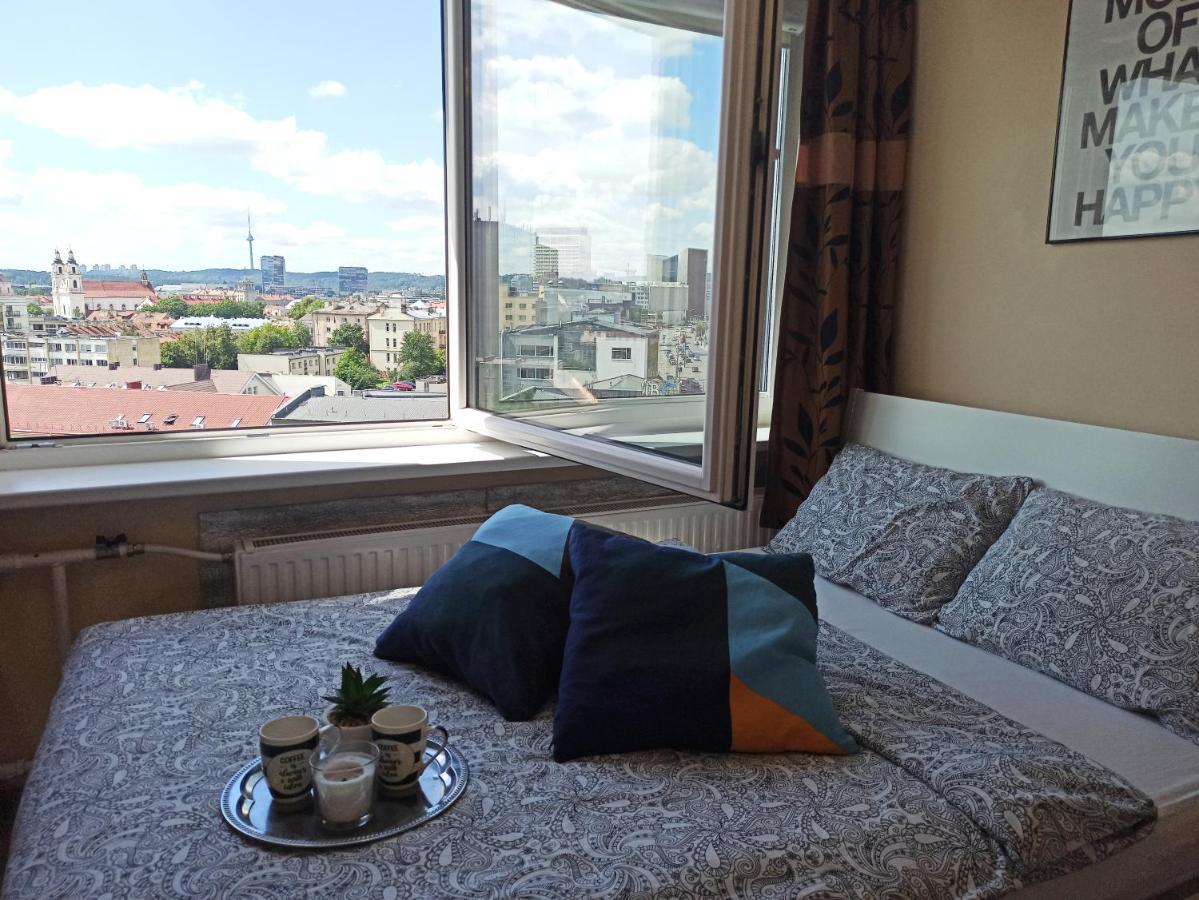9Th Floor Amazing View Central Studio Apartment Vilnius Bagian luar foto
