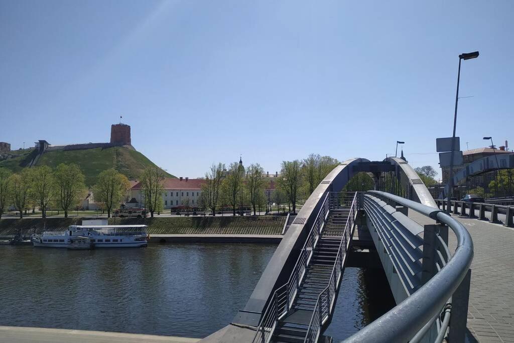 9Th Floor Amazing View Central Studio Apartment Vilnius Bagian luar foto