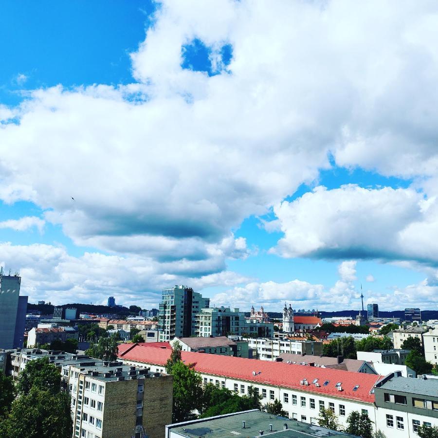 9Th Floor Amazing View Central Studio Apartment Vilnius Bagian luar foto